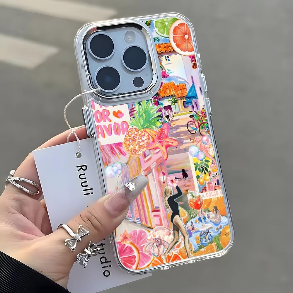 Wine & Beer Shop - Ocean Wine Glass Lemon Phone Case