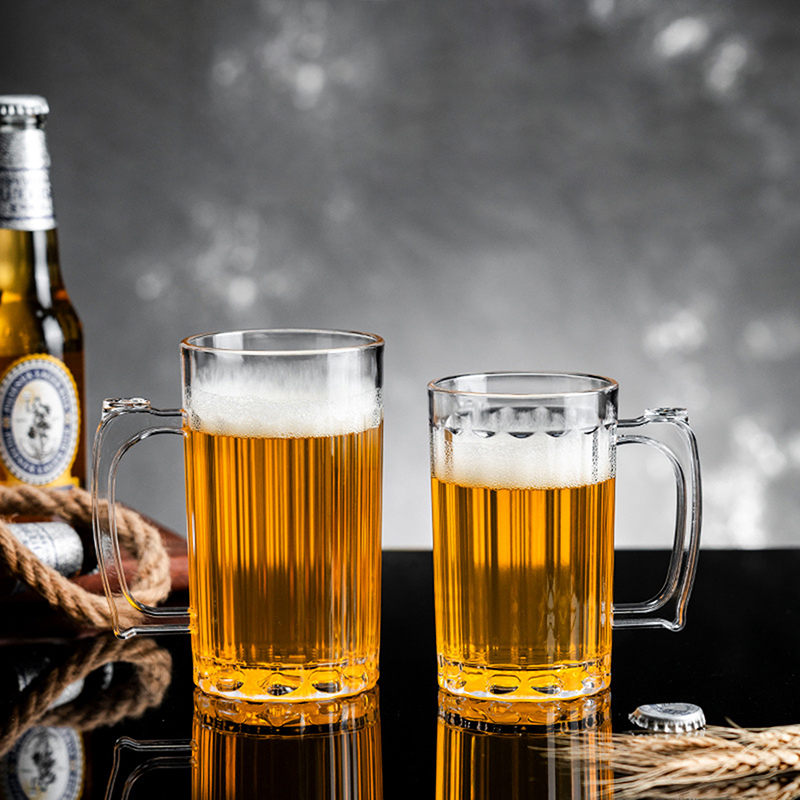 Beer Mug Handled - Acrylic Beer Cup Household Mug Mugs