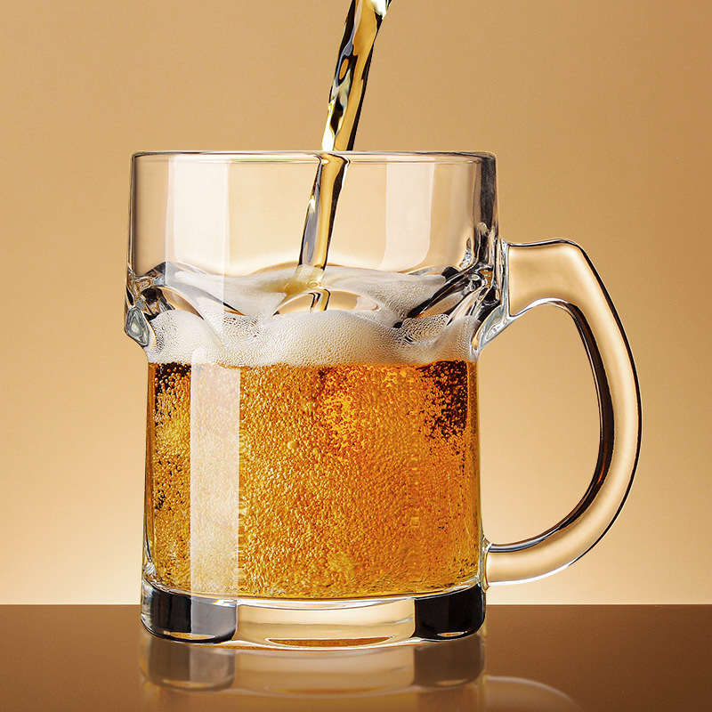 Beer Mug Handled - Household beer mug with handle creative