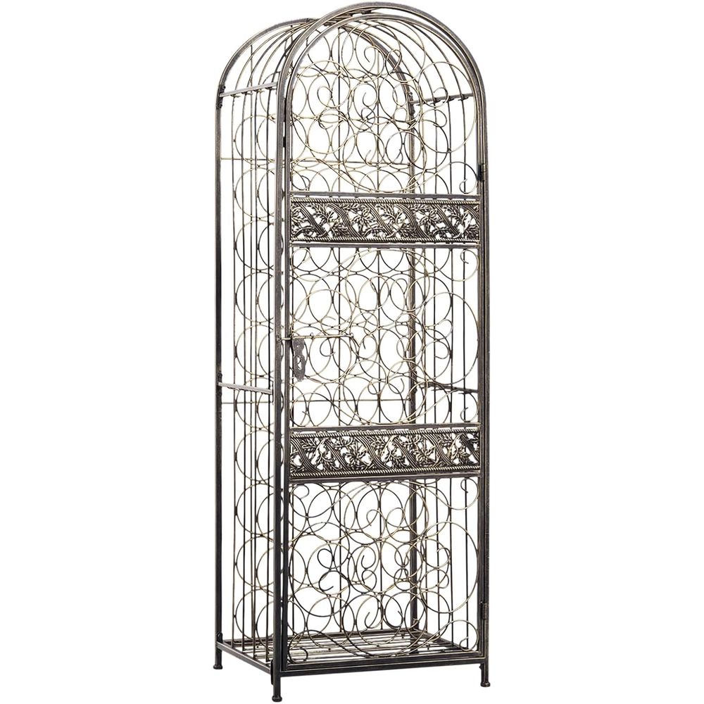Wine & Beer Shop - Antique Bronze 45-Bottle Wrought Iron Wine