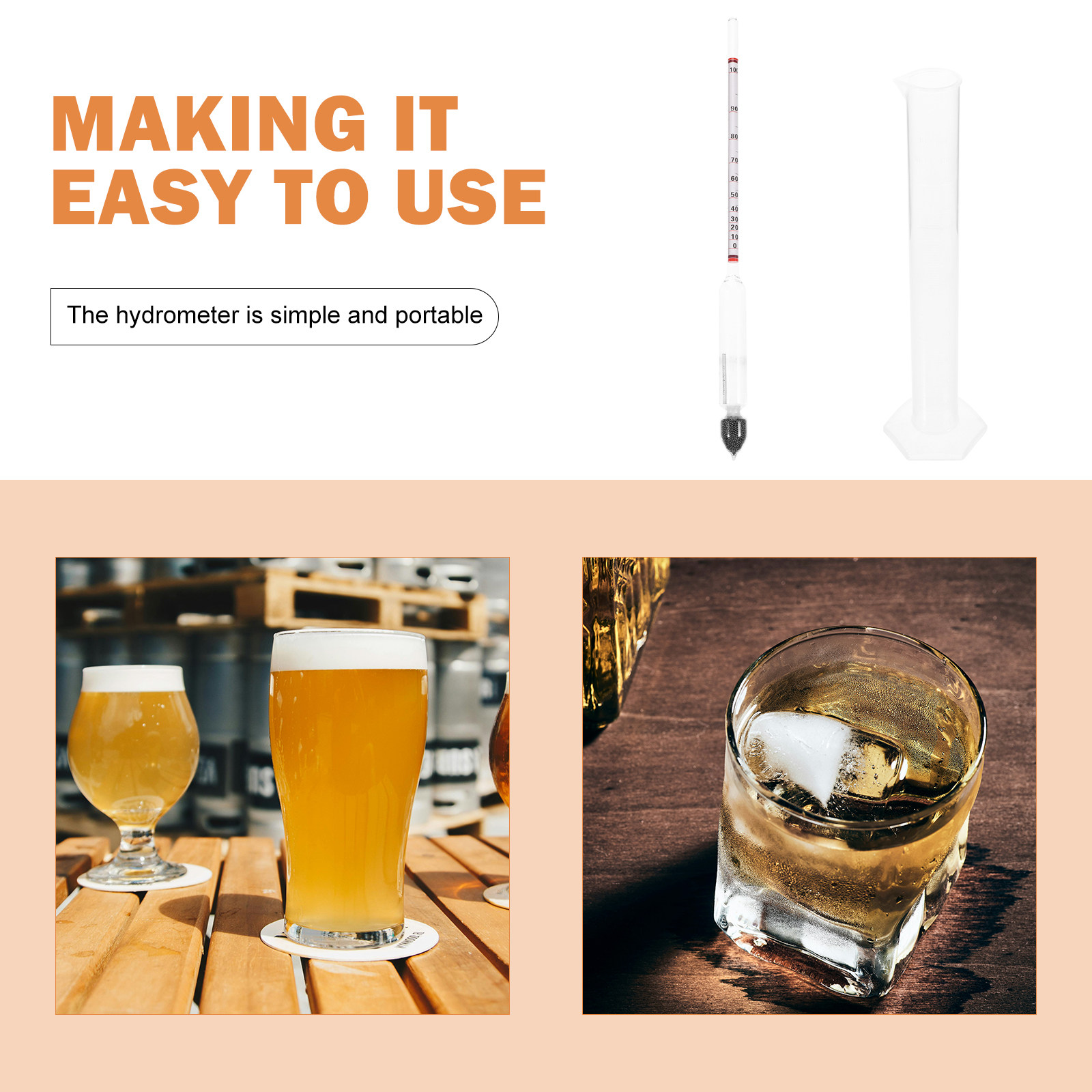 1Set Sturdy Plastic Hydrometer - огляд і ціна Wine Beer And Cider