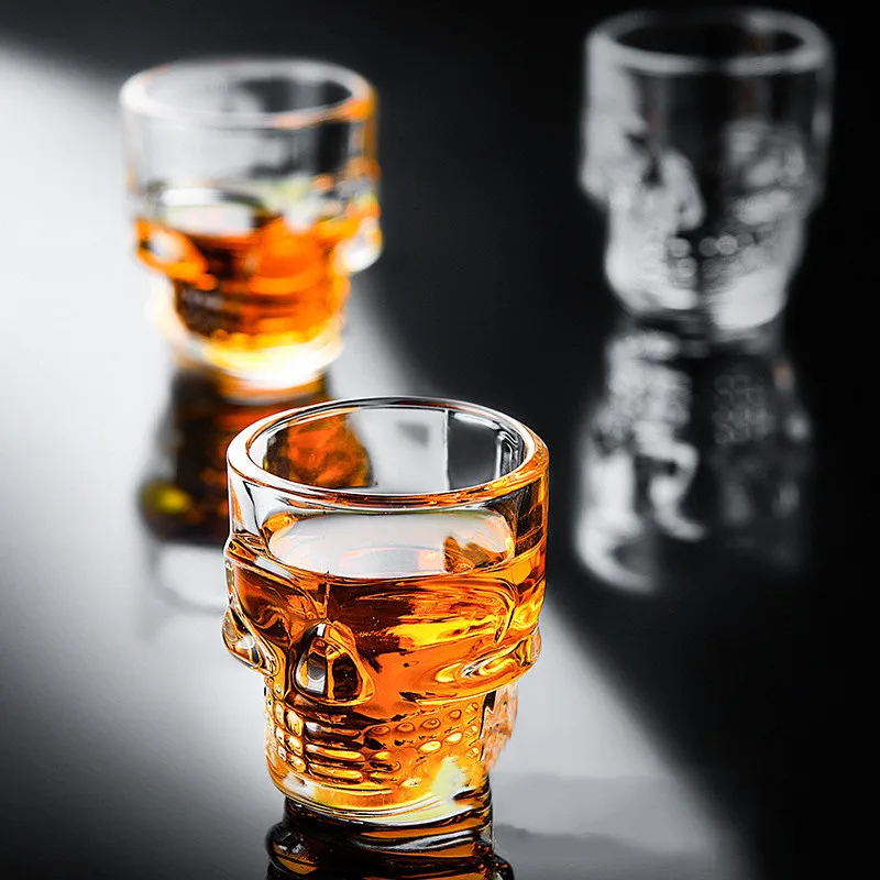 1/2Pcs Skull Head Shot Glass C - огляд і ціна Wine Vodka Beer