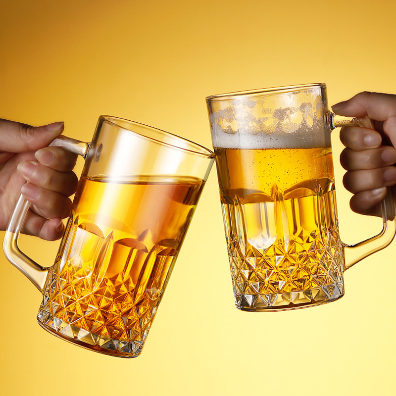 600ml/1000ml Beer Glass with H - огляд і ціна Beer Mug Handled
