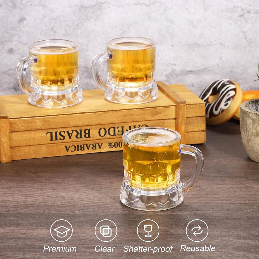 10PCS 30ml Beer Cup Small Hand - огляд і ціна Beer Mug Handled