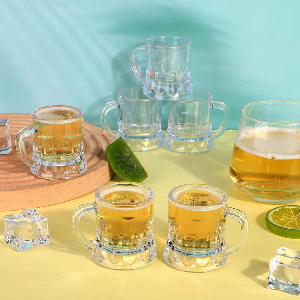 10PCS 30ml Beer Cup Small Hand - огляд і ціна Beer Mug Handled