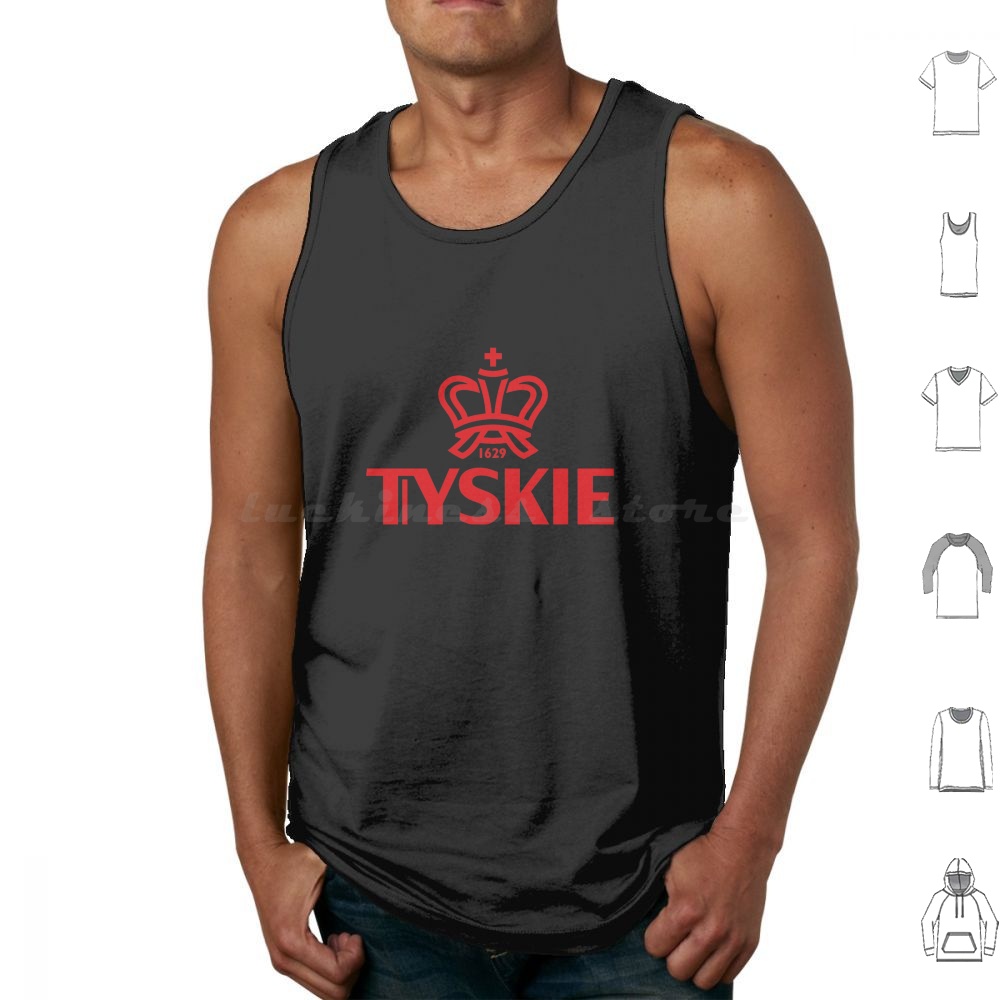 Tyskie Tank Tops Print Cotton  - огляд і ціна Beer Wine Gin