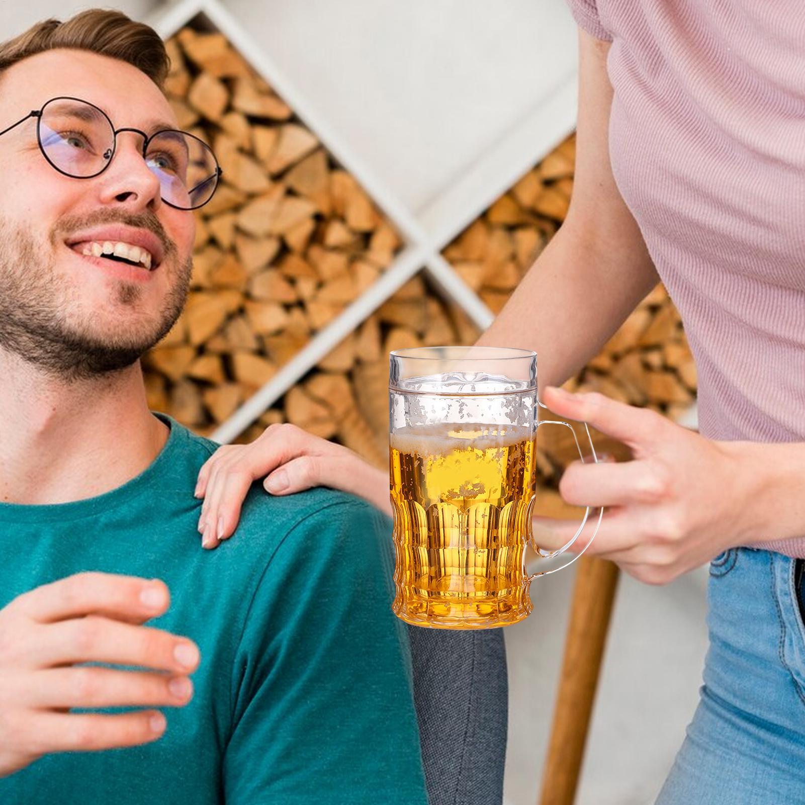 450ML Double Layer Simulated B - огляд і ціна Beer Mug Handled