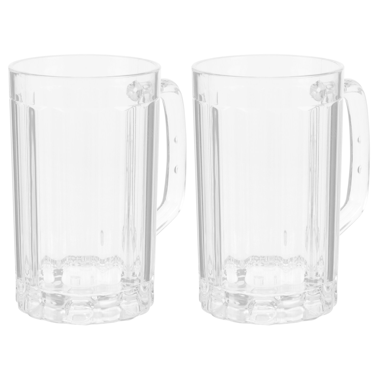 2Pcs 500Ml High-Quality Plasti - огляд і ціна Beer Mug Handled