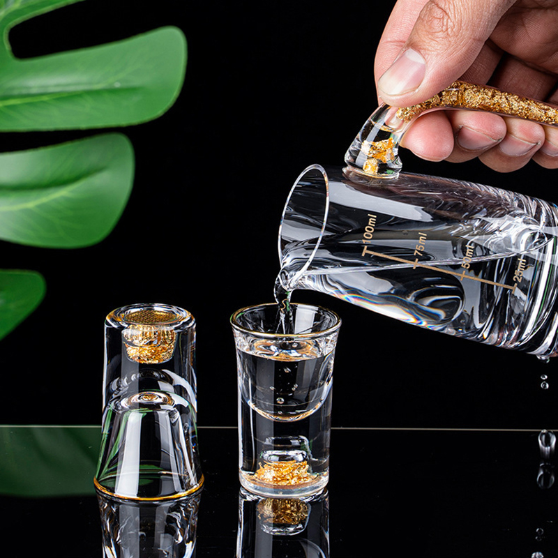 2/7pcs Crystal Glass Short Cup - огляд і ціна Wine Vodka Beer