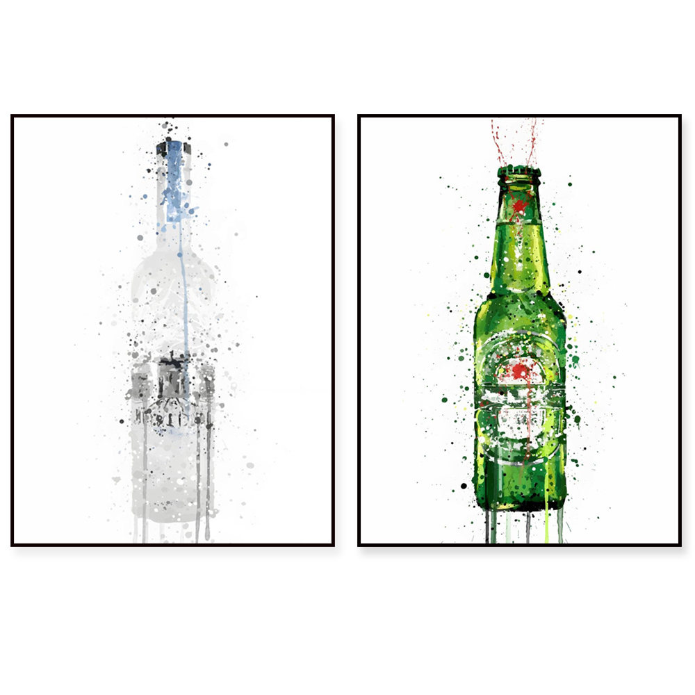 Champagne art poster, beer, gi - огляд і ціна Beer Wine Gin