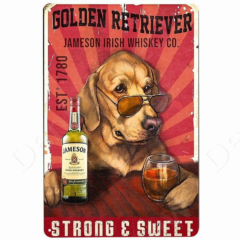 Cats and Wine Vintage Metal Si - огляд і ціна Beer Wine Gin