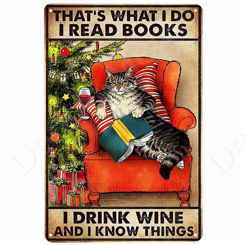 Cats and Wine Vintage Metal Si - огляд і ціна Beer Wine Gin