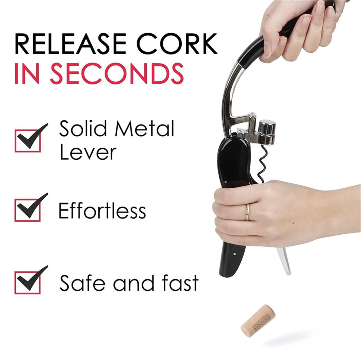 A24I Stainless Steel Wine Bott - огляд і ціна Cork Screw Lever