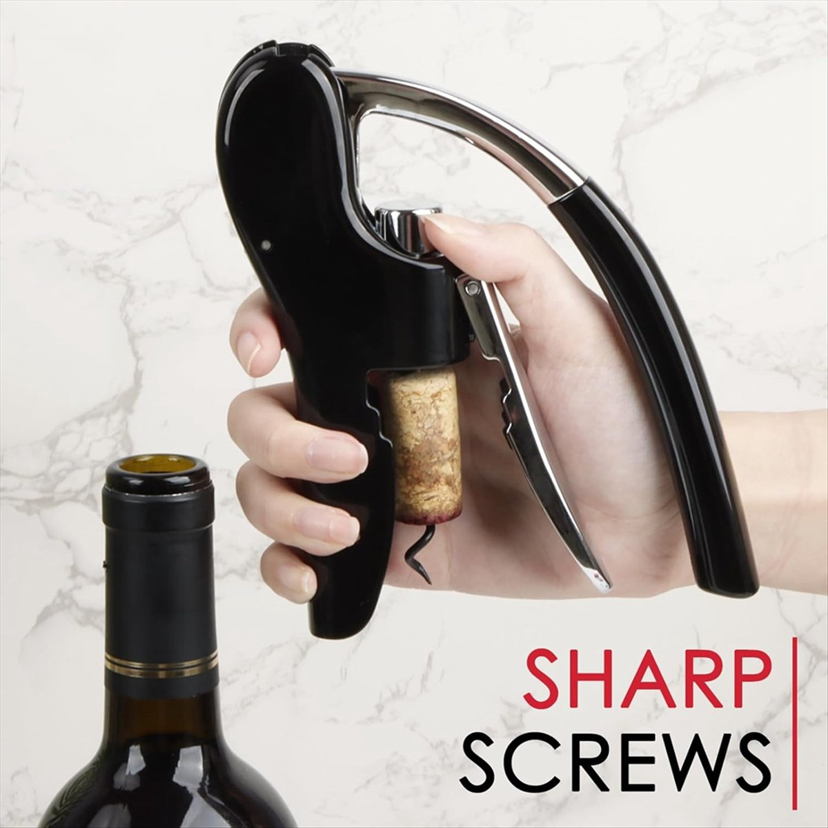 A24I Stainless Steel Wine Bott - огляд і ціна Cork Screw Lever