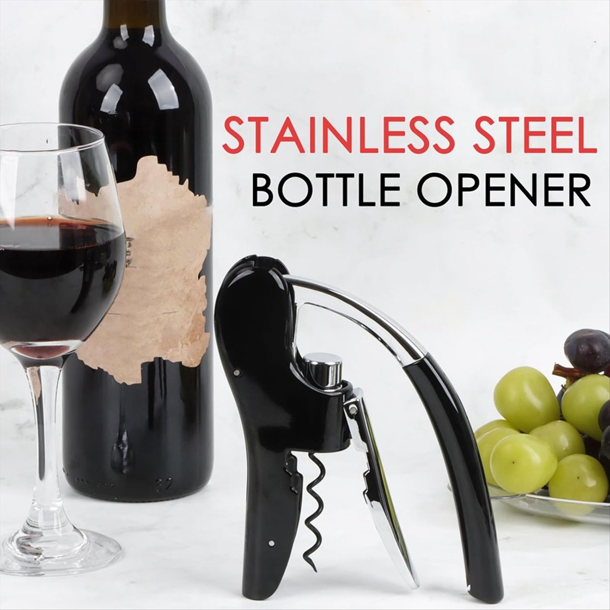 A24I Stainless Steel Wine Bott - огляд і ціна Cork Screw Lever