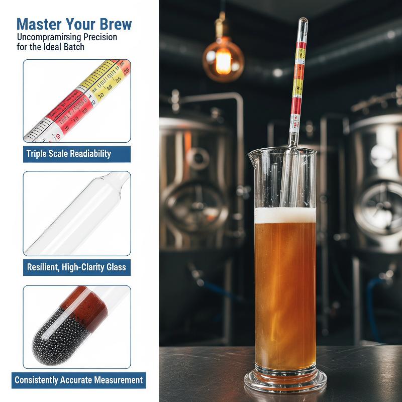 1Pcs 3 Scale Hydrometer For Wi - огляд і ціна Wine Beer And Cider