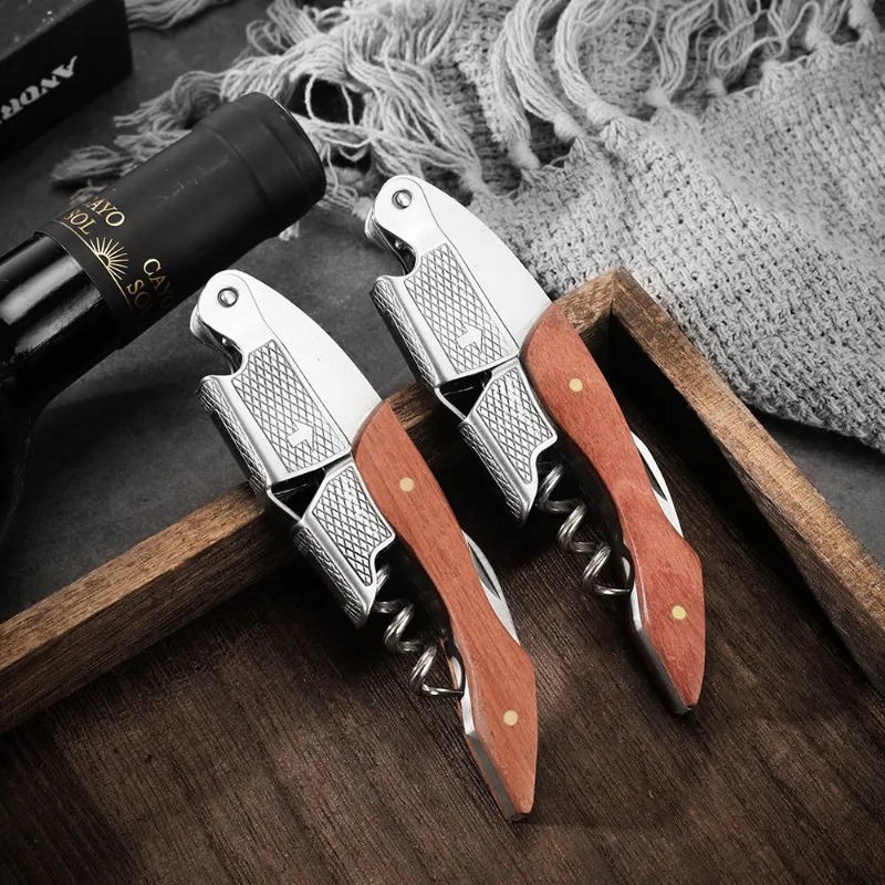 Stainless Steel and Wood 1pc S - огляд і ціна Cork Screw Lever