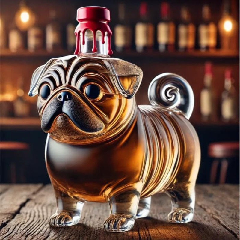 Transparent Whiskey Hanger Pug - огляд і ціна Wine Vodka Beer